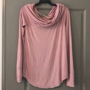 Free People Cowl Neck Tee